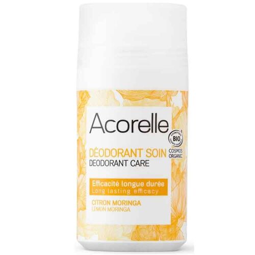 ACORELLE Certified Organic Roll On Deodorant Lemon Moringa 50ml