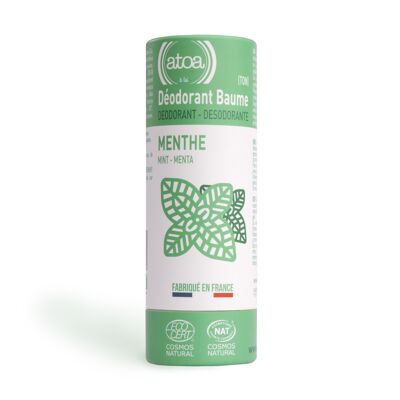 ATOA – COSMOS NATURAL zertifiziertes Minzbalsam-Deodorant – 100 g