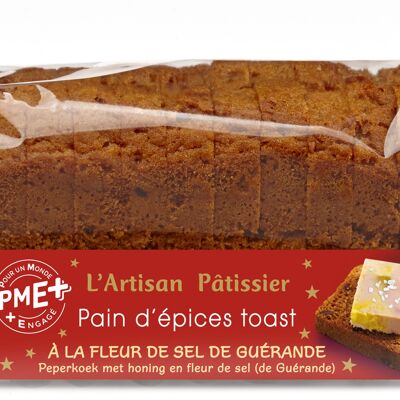 Pain d'épices toast Fleur de Sel de Guérande 12 tranches - Artisan Pâtissier
