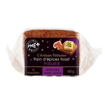 Gingerbread toast Figs 6 slices - Artisan Pâtissier