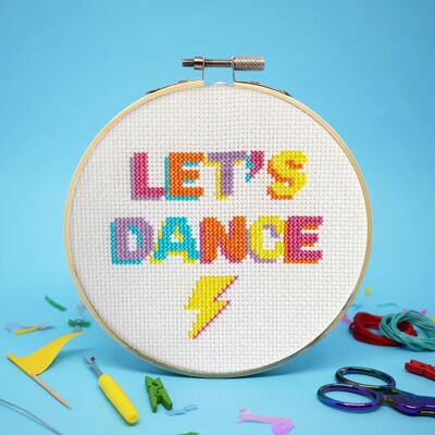 KIT DE POINT DE CROIX "LET'S DANCE"