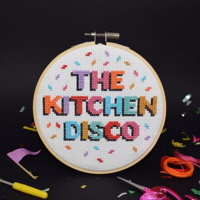 THE KITCHEN DISCO' CROSS STITCH KIT