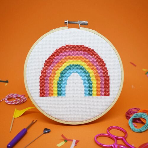 SUPER RAINBOW' CROSS STITCH KIT