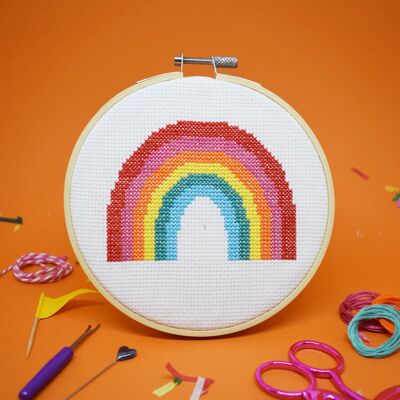 SUPER RAINBOW' CROSS STITCH KIT