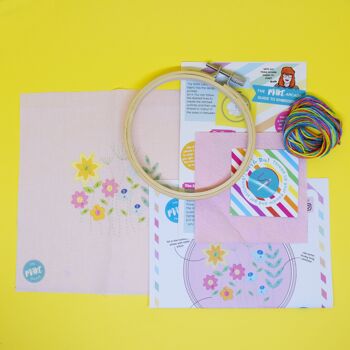 Kit de broderie de fleurs des prés 2