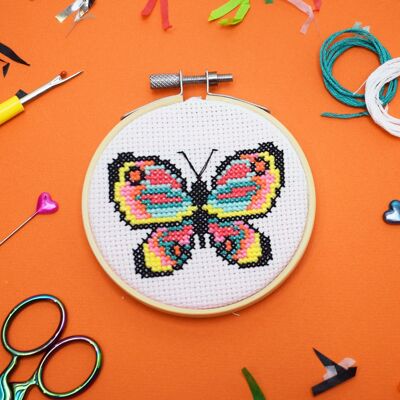 Butterfly' Mini Cross Stitch Kit
