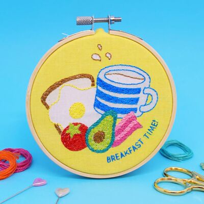 Breakfast Time' Mini Embroidery Kit