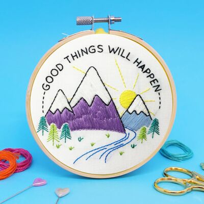 Good things will happen' Mini Embroidery Kit