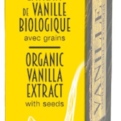 Extrait de vanille - Bourbon Madagascar BIO avec grains L200