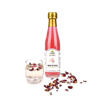 Natürlicher Rosensirup – 25 cl – Getränke – Cocktails – Gebäck