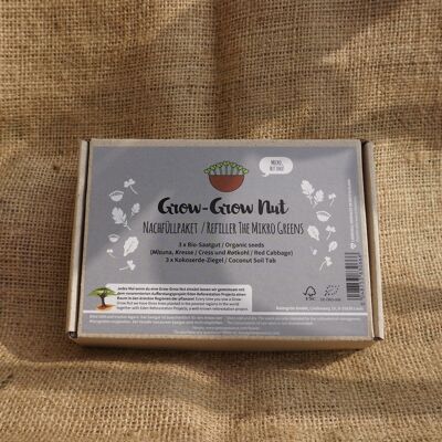 Grow-Grow Nut refill package The Micro Greens