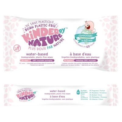 Water-based baby wipes