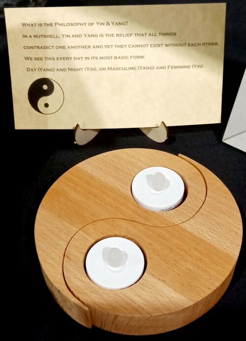 Yin Yang wooden decor