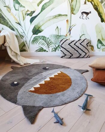 Tapis Animal Requin - gris 3