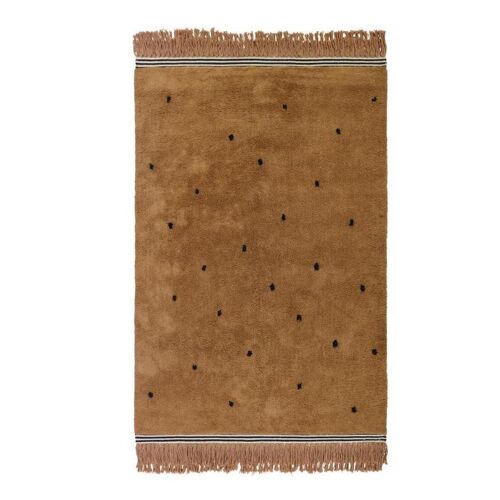 Rug Semmie Dots - brown -black