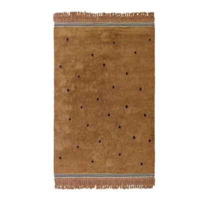 Tapis Semmie Dots - marron - noir