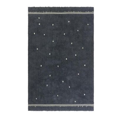 Rug Emily dots Antracite - Grey