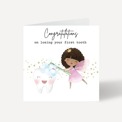 Congratulations On Losing Your First Tooth Card - Style 3