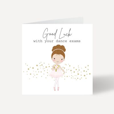 Good Luck With Your Dance Exams Card - Style 3