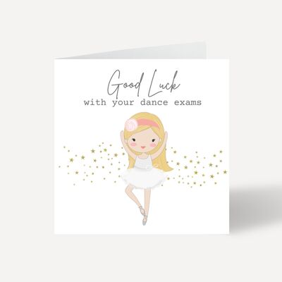 Good Luck With Your Dance Exams Card - Style 6