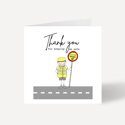 Thank You School Crossing Patrol Officer Card - Male