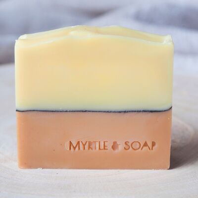 ON THE LINE natural soap with kaolin clay, red French clay & lemongrass