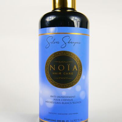Silbernes Anti-Gelb-Shampoo für gesträhntes/grauweißes/blondes Haar – 500 ml