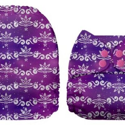 Mama Koala One Size Pocket Diaper - Paisley violet