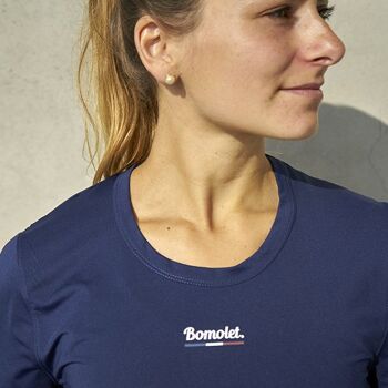 T-shirt Running Femme - L'Endurant Bleu 3