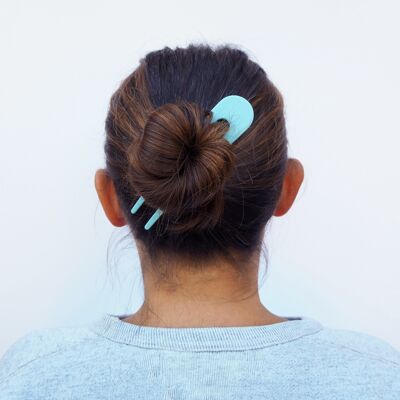 Lux Hair Pin: graziosa forcina per capelli in resina di acetato blu