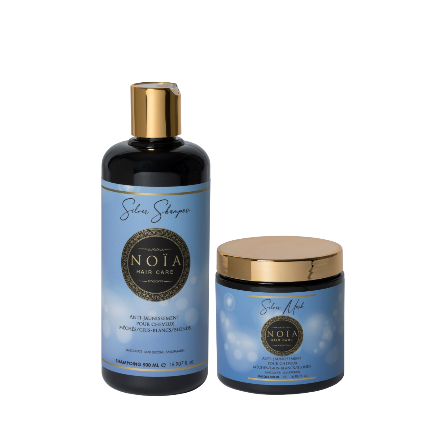 Silver Anti-Yellow Shampoo + Mask Duo for highlighted/grey-white/blonde hair
