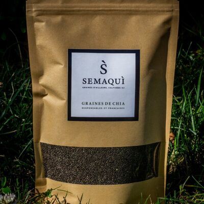 Organic black chia seeds - France - 500 g