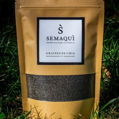 Organic black chia seeds - France - 250 g