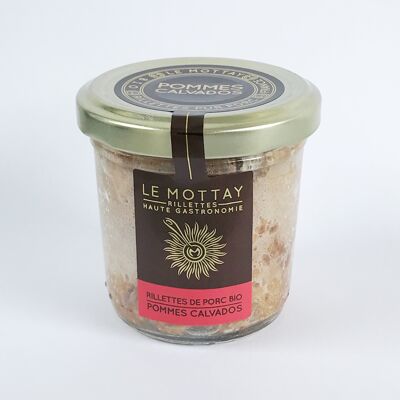 Organic pork rillettes with apples and Calvados (Le Mottay)