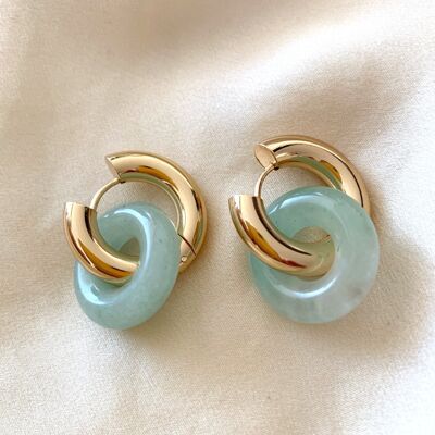 Boucles Celeste #8BCAB0:vert d'eau