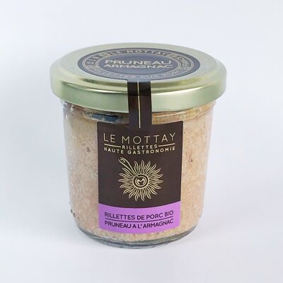Organic pork rillettes with prune and Armagnac (Le Mottay)