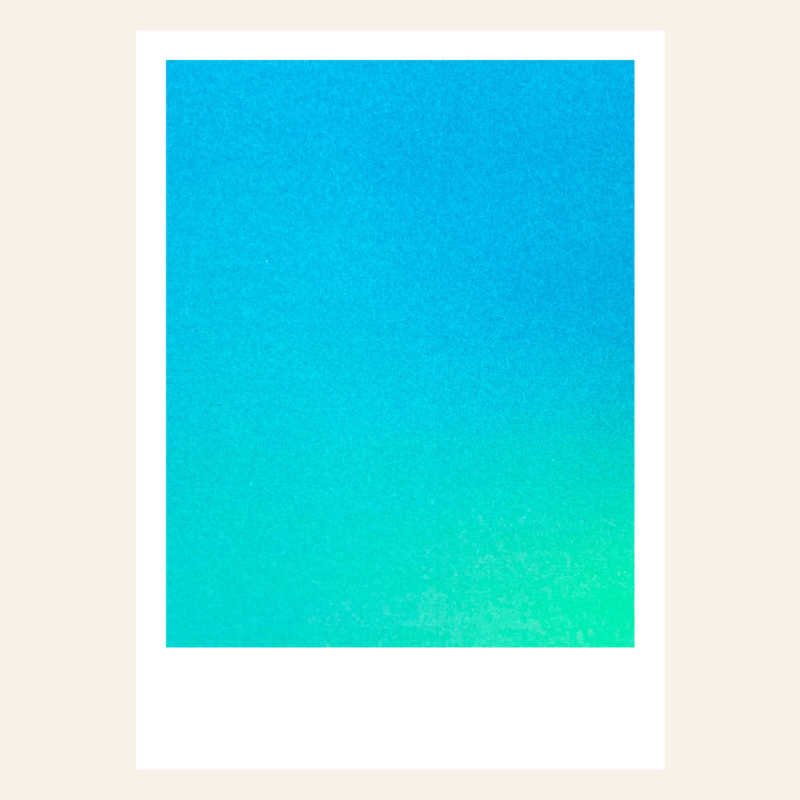 Risographie Postkarte – Feeling Aqua – DIN A6