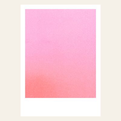 Carte postale risographique – Feeling Pink – DIN A6