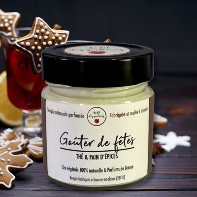 Tea & Gingerbread scented candle (Holiday snack)