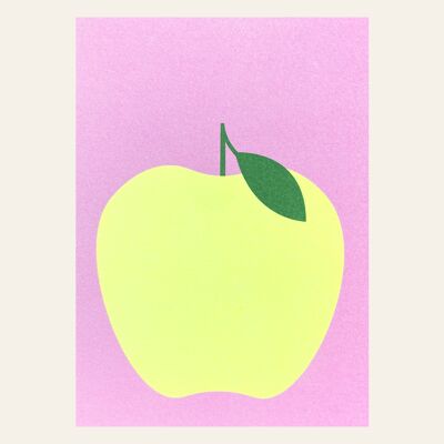 Postkarte Apfel