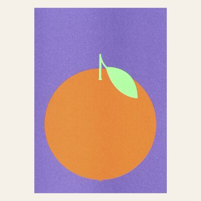 Risographie Postkarte – Orange – DIN A6