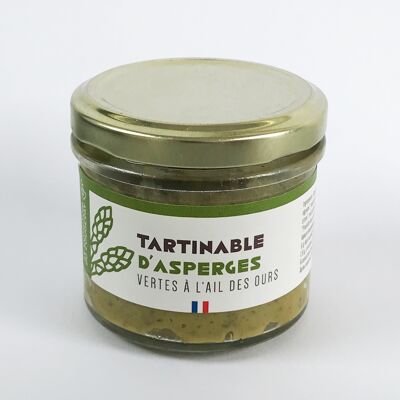 Organic spread of green asparagus with wild garlic (Le Comptoir du Fougeray)