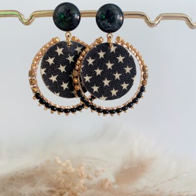 "Little Pretty" earrings - Black Stars