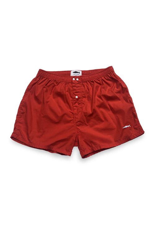 Red Slimmer Cut Boxer Shorts