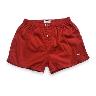 Red Slimmer Cut Boxer Shorts