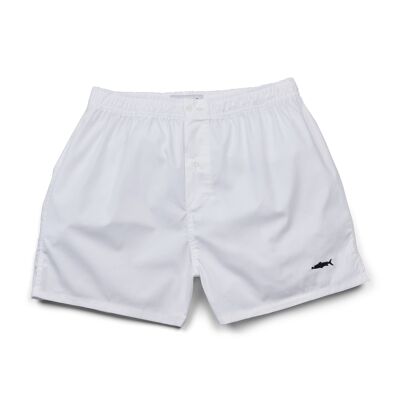 Boxer blanc coupe plus fine