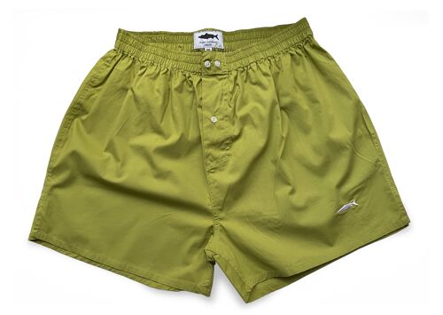 Olive Green Slimmer Cut Boxer Shorts