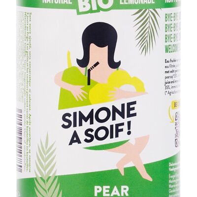 Simone is thirsty! Pear + Immortelle (non-sparkling)