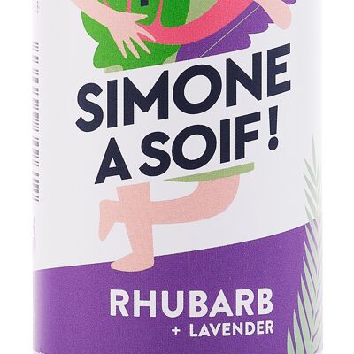 Simone is thirsty! Rhubarb + Lavender (finely sparkling)