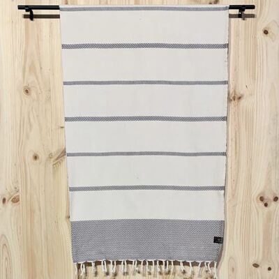 Fouta Maxi Formentor Ecru/Taupe